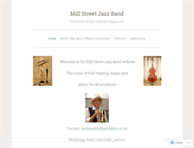 Tablet Screenshot of millstreetjazzband.co.uk